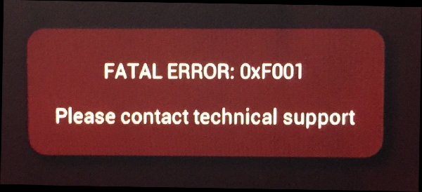 RetroN5 Fatal Error:0xf001